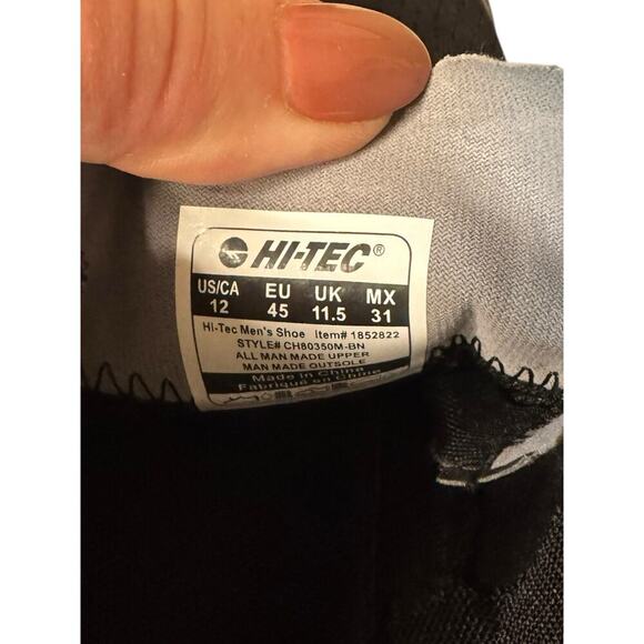 Hi-Tec NEW Men’s Size 12 CATALINA Black Trail Athletic Sneakers - Picture 6 of 6